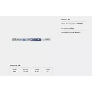 PANASONIC ชุดรางนีออน LED T8 10W 20W ไฟ2ทาง รางไฟ + หลอดไฟ แสงขาว 6500K ขั้ว g13