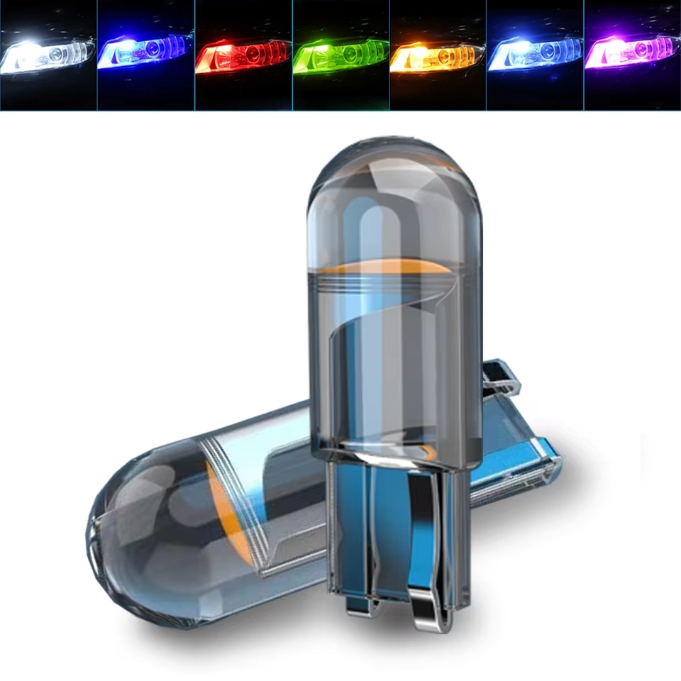 หลอดไฟหรี่ ขั้วT10 หลอดไฟติดป้ายทะเบียนรถยนต์ T10 W5W Cob 194 168 Led 1 ชิ้น