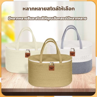 กระเป๋าคุณแม่ลูกอ่อน กระเป๋าคุณแม่ กระเป๋าเก็บผ้าอ้อมเด็ก มีฝาปิด พร้อมตัวแบ่งถอดได้