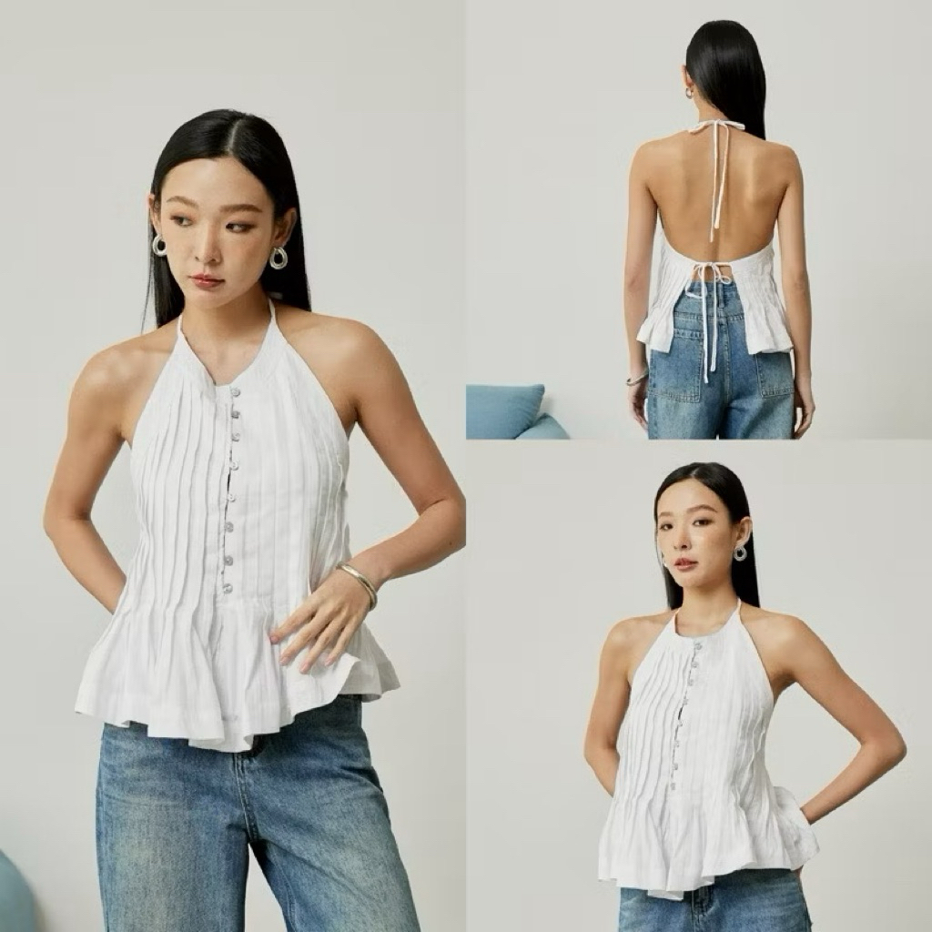 แบรนด์ swana เสื้อผูกคอ ไซส์ S