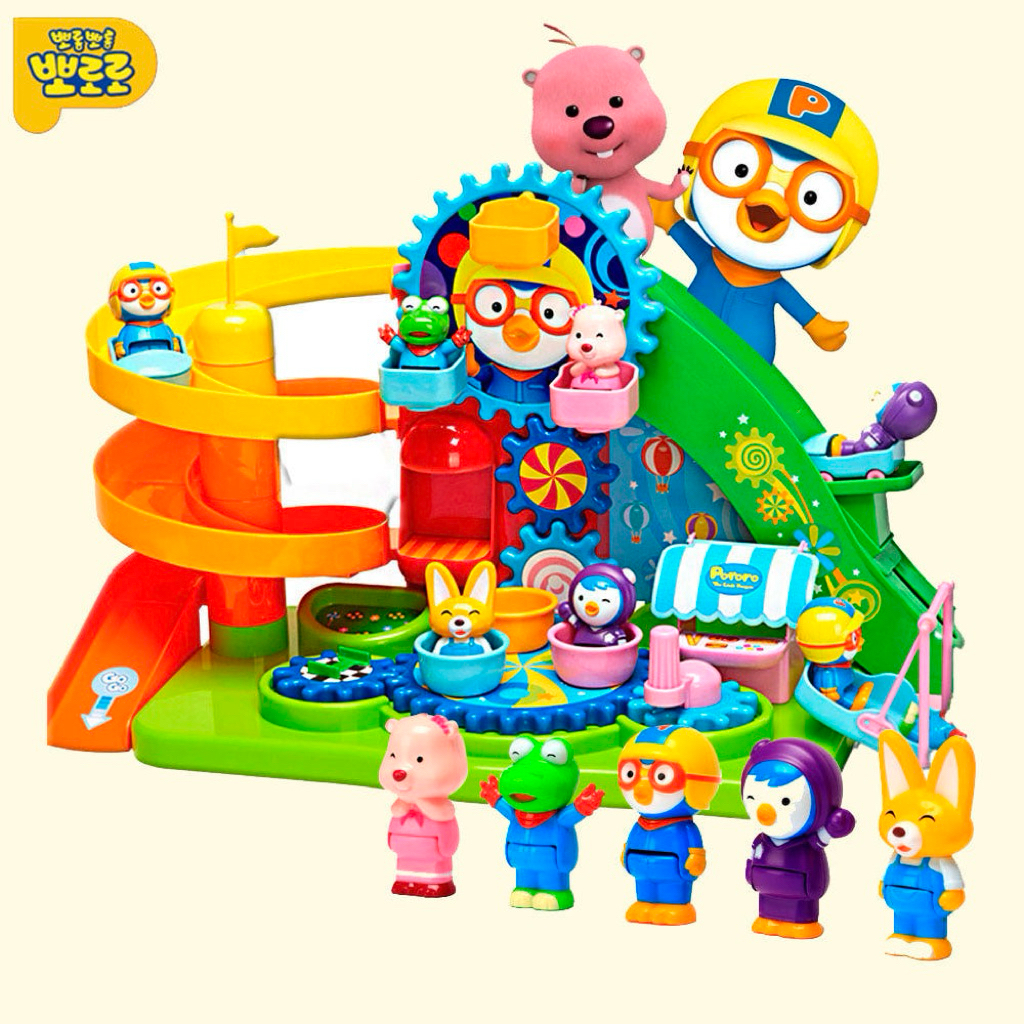 [Pororo] Pororo Amusement Park Toy Set | ชุดของเล่นสวนสนุก Pororo