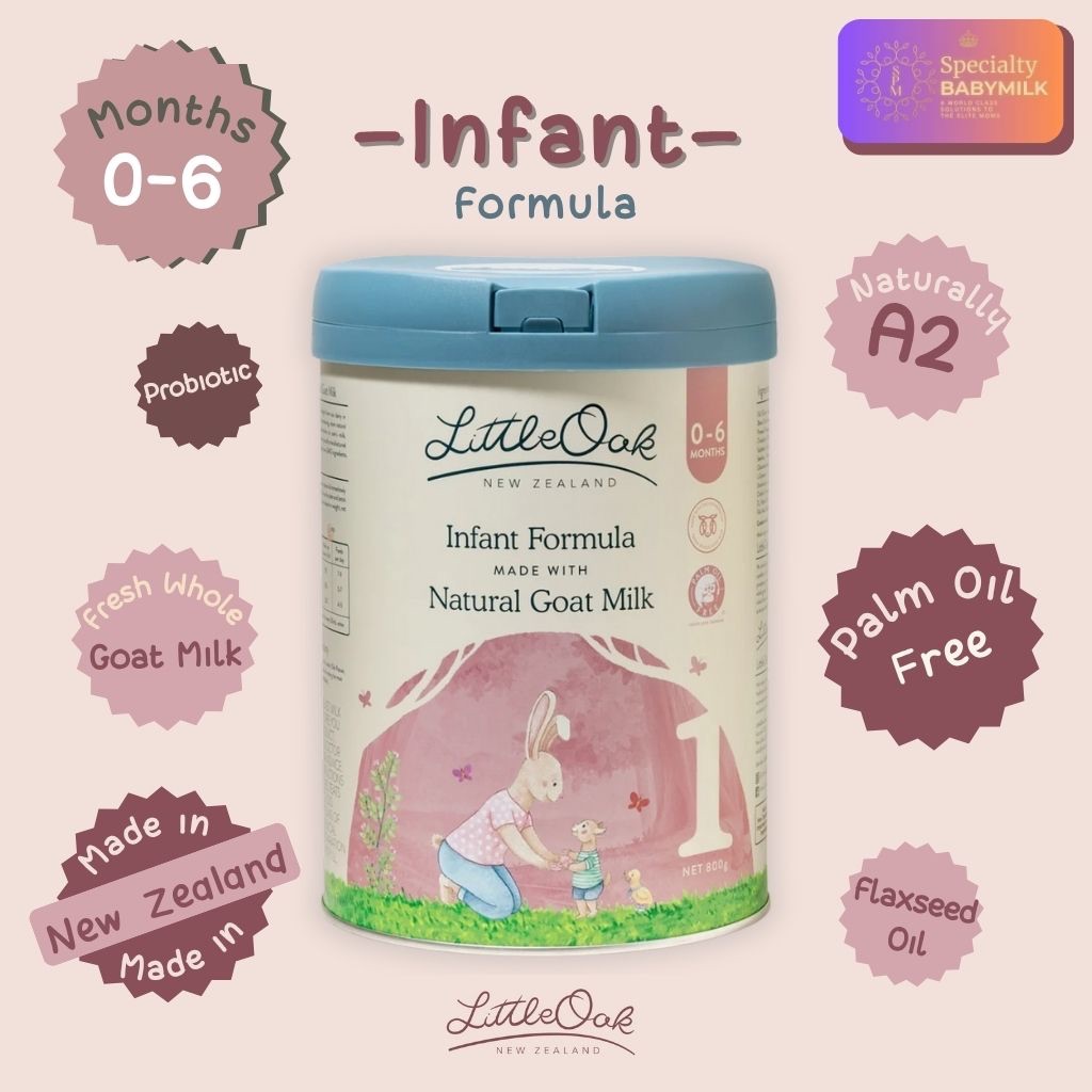 Little Oak นมแพะธรรมชาติแท้ 100% จากประเทศนิวซีแลนด์ สำหรับทารก 0-6 เดือน
