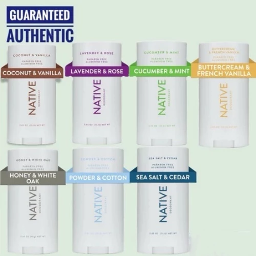 พร้อมส่งNative Deodorant ,100% natural deodorant,โรลออน ,ระงับกลิ่นกายชนิดแท่ง,ของแท้นำเข้าจาก USA