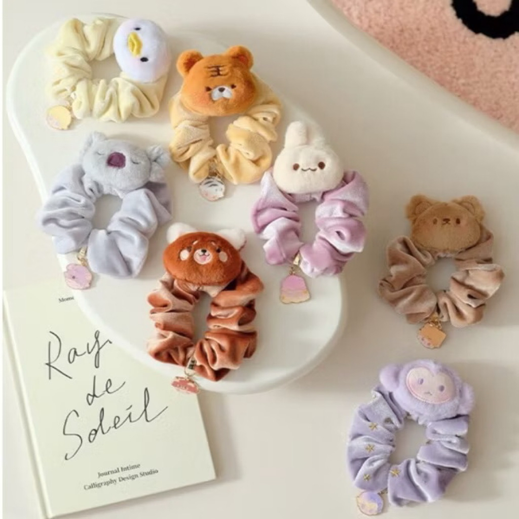 [พร้อมส่ง] แบบเลือกตัว เช็คการ์ดไม่แกะ : Dimoo - Animal Kingdom ยางมัดผม