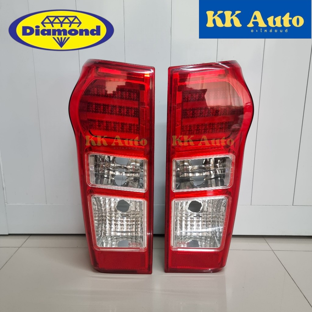 เสื้อไฟท้าย ตราเพชร ISUZU ALL NEW D-MAX DMAX 2011 2012 2013 2014 LED Diamond