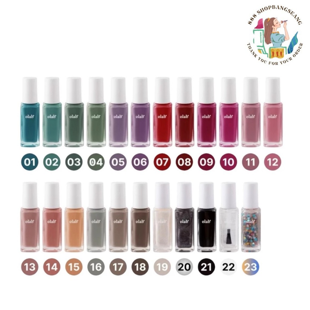 ยาทาเล็บ  เนื้อเจล ODBO Olab My Mood Gel Nail Polish