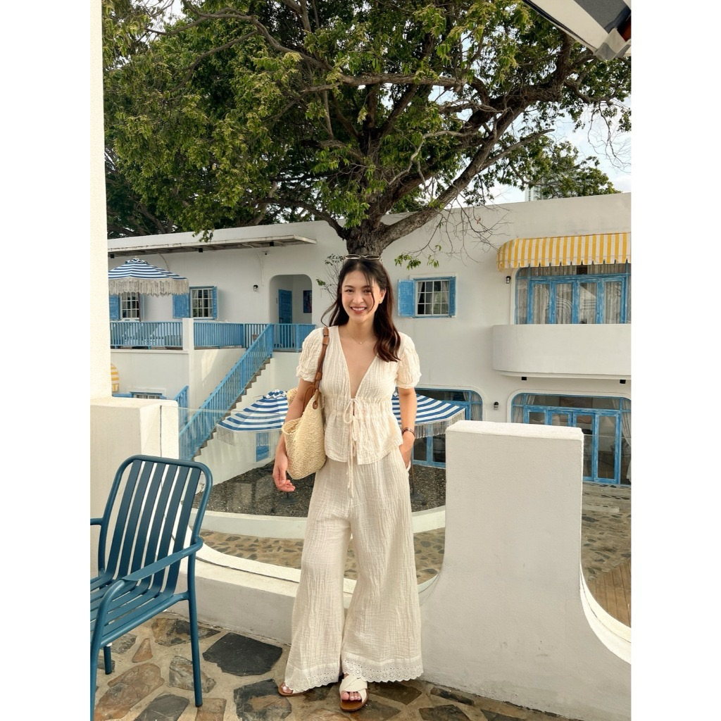 Washi เสื้อแขนตุ๊กตาผูกหน้า และ Lucy กางเกง Talon_Official