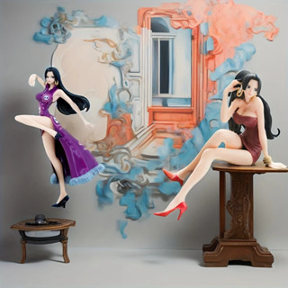 🚀 ส่งจากไทย 💨 ฟิกเกอร์ราชินีหญิง Boa Hancock One Piece ชุดจี…