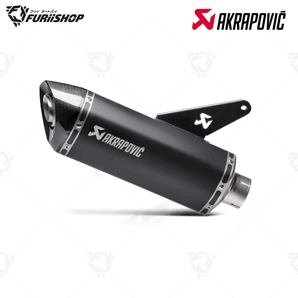 ท่อสูตร/ท่อแต่ง/ท่อไอเสีย Akrapovic Slip on Black 14-16 : for Ducati Monster 1200 14-16/17-19/R Mons