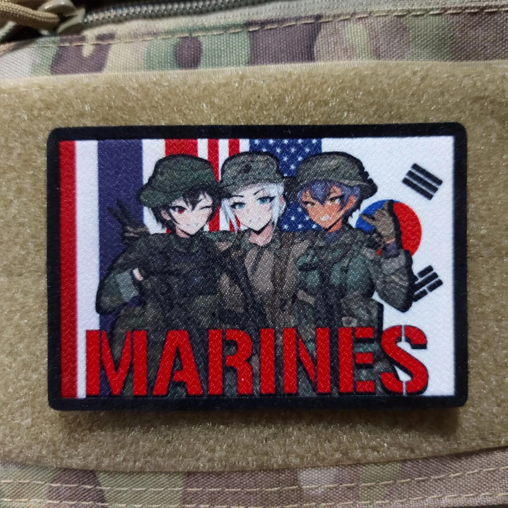อาร์มตีนตุ๊กแก แพทช์ Marines USMC ROKMC RTMC [By Zerofid] l Military Morale Anime Patch l