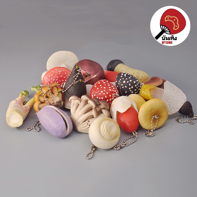 (พร้อมส่ง) อิหยังหว่า - Mushroom Keychain - พวงกุญแจฤดูกาลล่าเห็ดและผักป่า
