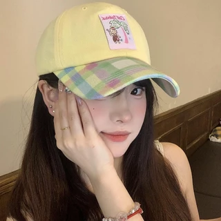 หมวกเบสบอลสำหรับผู้หญิง สไตล์เกาหลี แฟชั่นน่ารัก สำหรับฤดูใบไม้ผลิและฤดูร้อน（มะพร้าว）