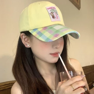 หมวกเบสบอลสำหรับผู้หญิง สไตล์เกาหลี แฟชั่นน่ารัก สำหรับฤดูใบไม้ผลิและฤดูร้อน（มะพร้าว）