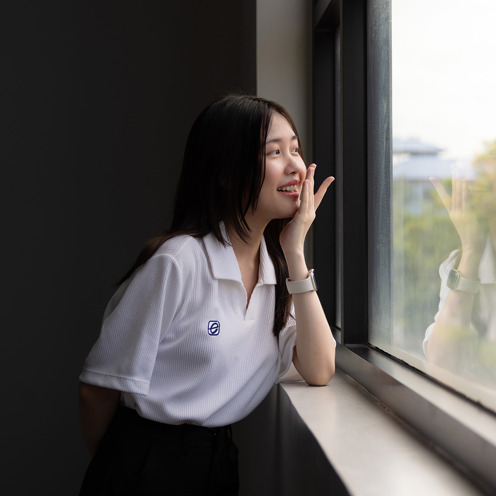 STW2044 เสื้อโปโลเบสิกคอวีไขว้ EGO SPORT