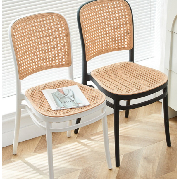 home_sick เก้าอี้พลาสติกหวายเทียม เก้าอี้นั่งรับประทานอาหาร นั่งเล่น รุ่น F 815 816