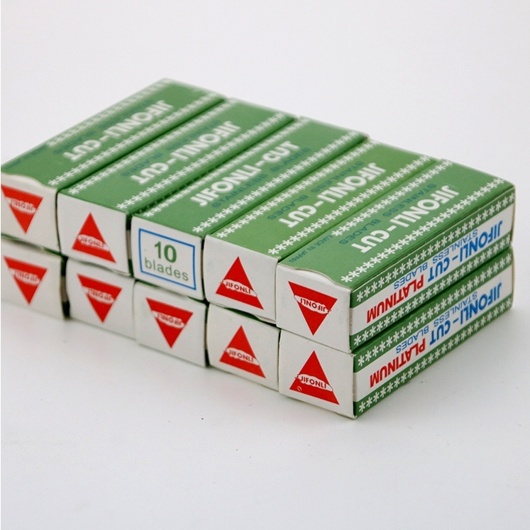 ใบมีดกันคิ้ว JIEFCNEL ใบมีดกันขนคิ้ว คม คุณภาพดี คุ้มมาก 1 กล่องใหญ่ 100ชิ้น - รูปที่ 2