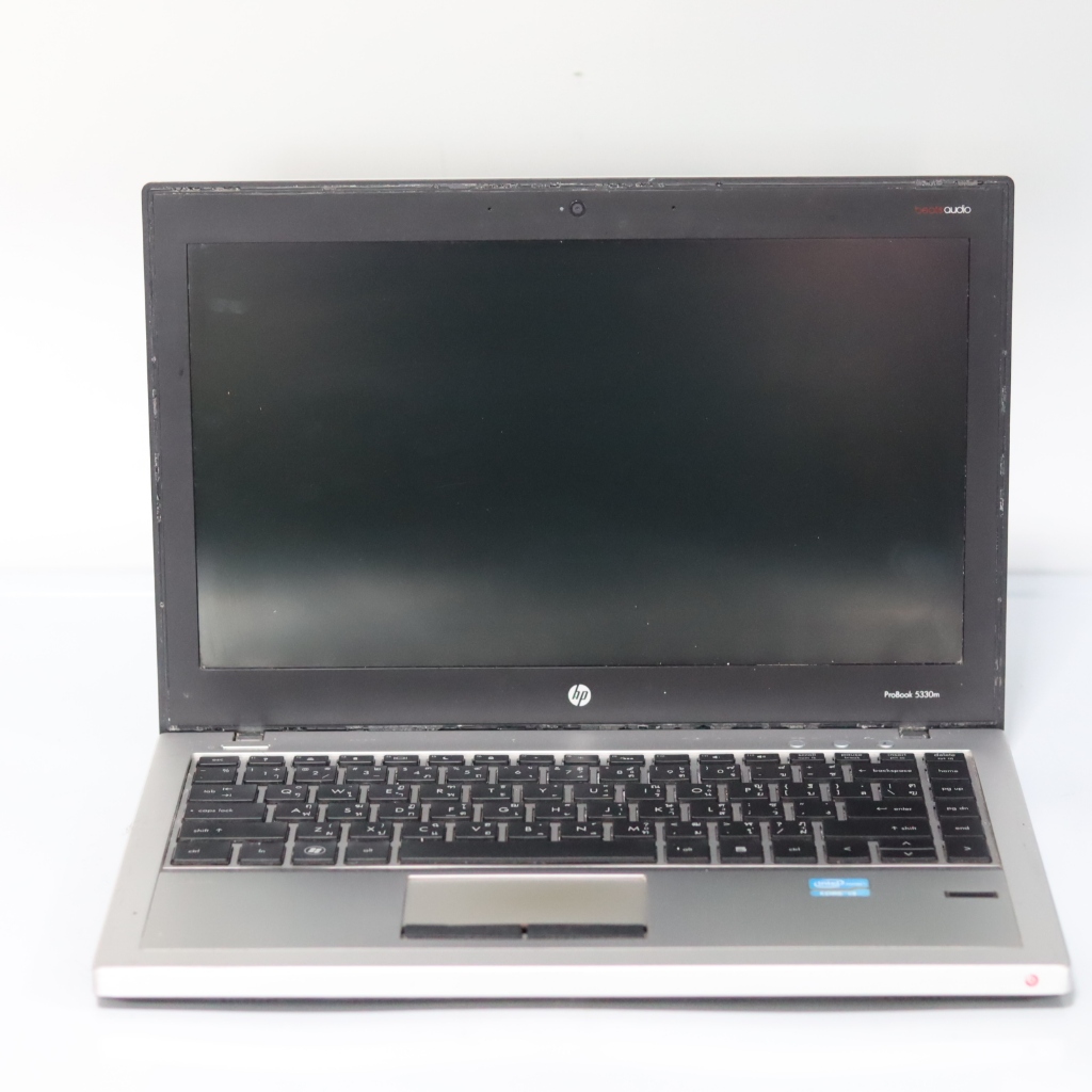 hp probook 5330m-CPU intel i3-2350m 2.30GHz-RAM 4GB  -HDD 160GB -แบตไม่เก็บ เครื่องสภาพไม่สวย ใช้งาน