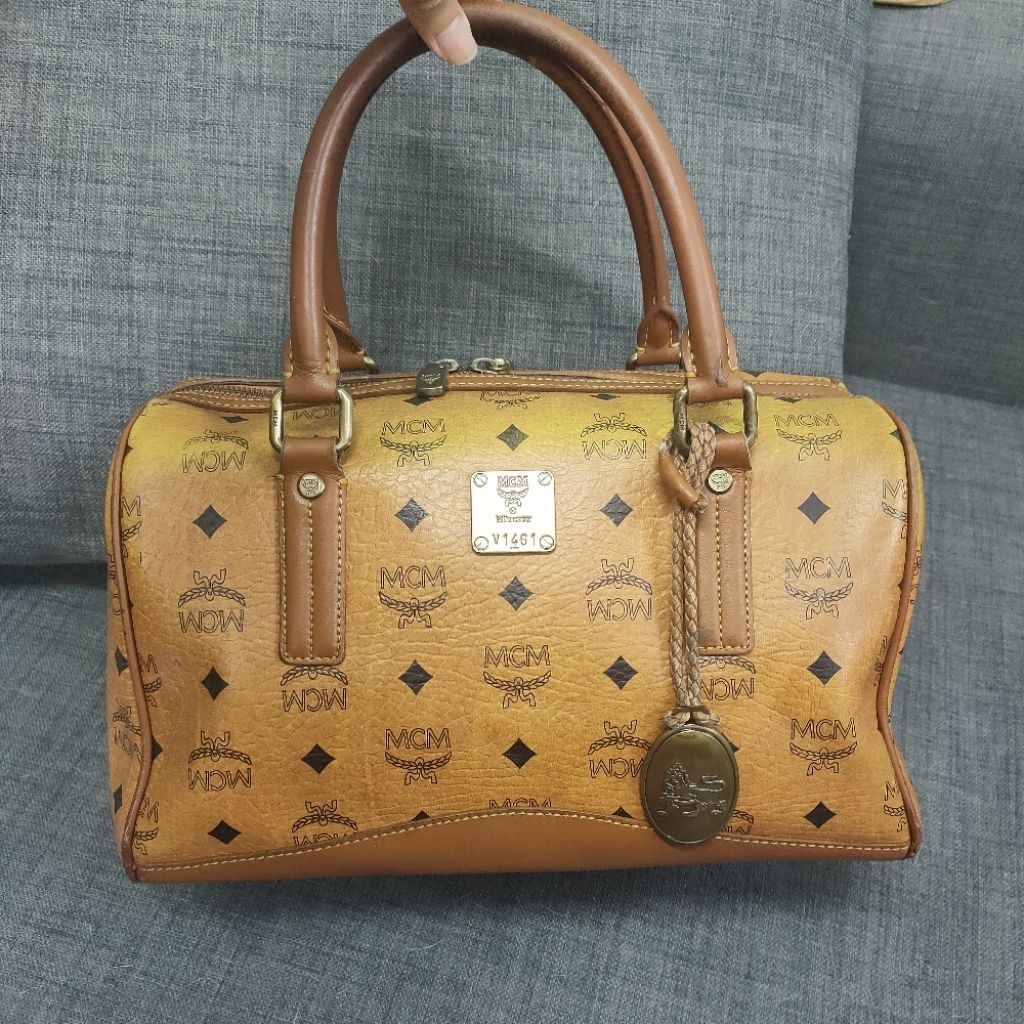 MCM Boston Vintage Authentic ของแท้💯