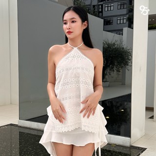 95lady • Daisy doll (lace) เสื้อผูกคอสม๊อคหลัง