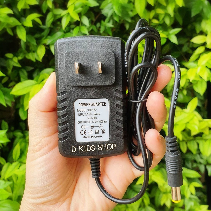 Adaptor ที่ชาร์ทแบต สายชาร์ทแบต ที่ชาร์จรถแบตเตอรี่เด็ก สายชาร์จรถแบตเตอรี่เด็ก ขนาด6v และ 12V