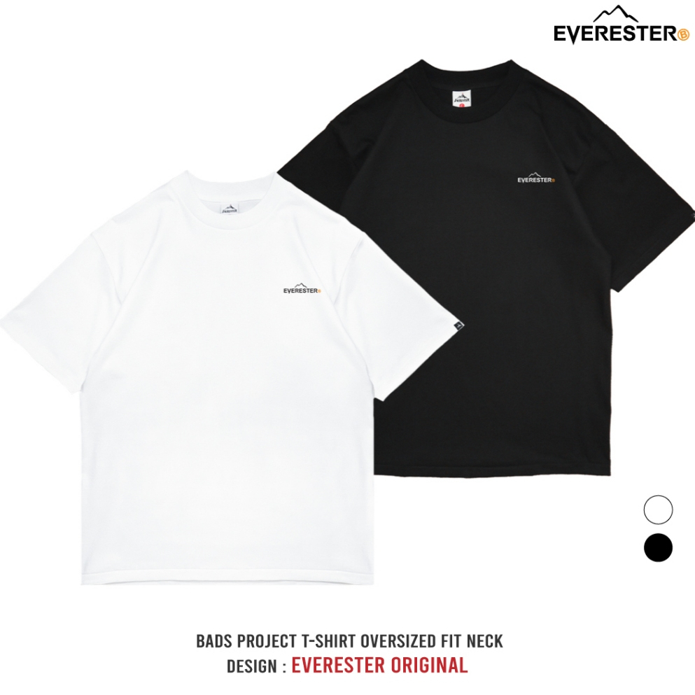 EVERESTER เสื้อยืดไซส์ใหญ่ผู้ชาย คอฟิต อก 56"-60" เสื้อยืด Original เสื้อคนอ้วน สีดำ สีขาว Bexp