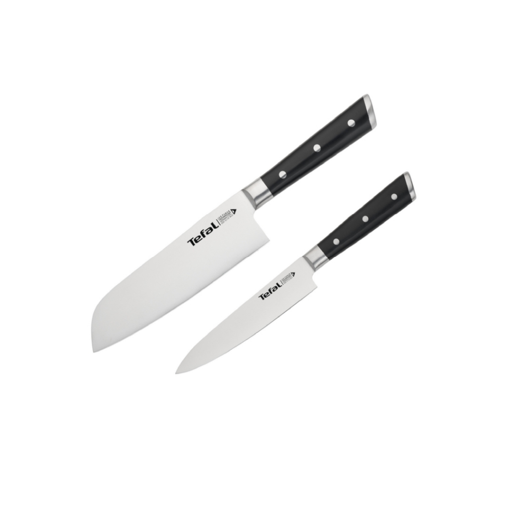 Tefal Ice Force เซ็ตมีดทำครัว 2 ชิ้น รุ่น K232S224 : มีด Santoku ขนาด 16.5 ซม. และ มีดปอก petty Knif
