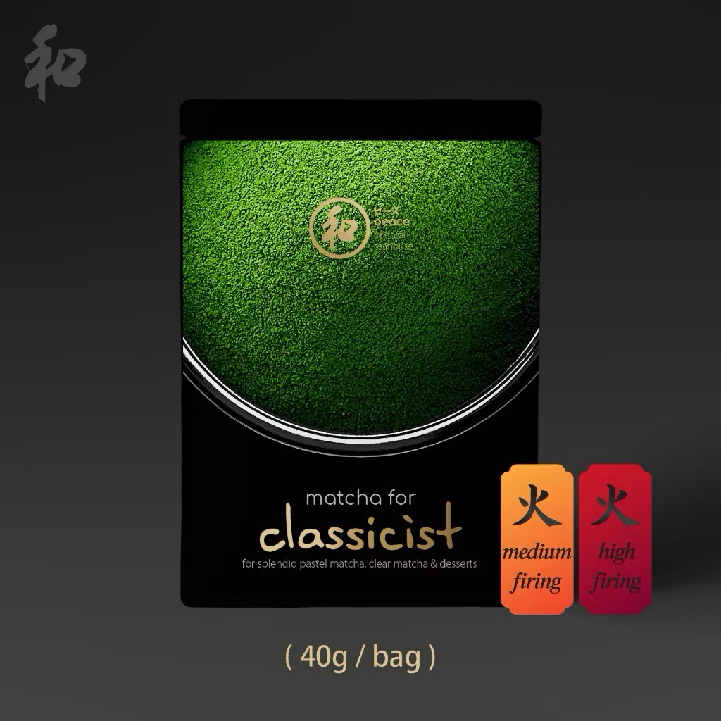🛵 มีส่งด่วน | Peace 和 oriental teahouse ผงชาเขียวมัทฉะ 100% มัทฉะ Peace - Classicist 40g | Medium มั