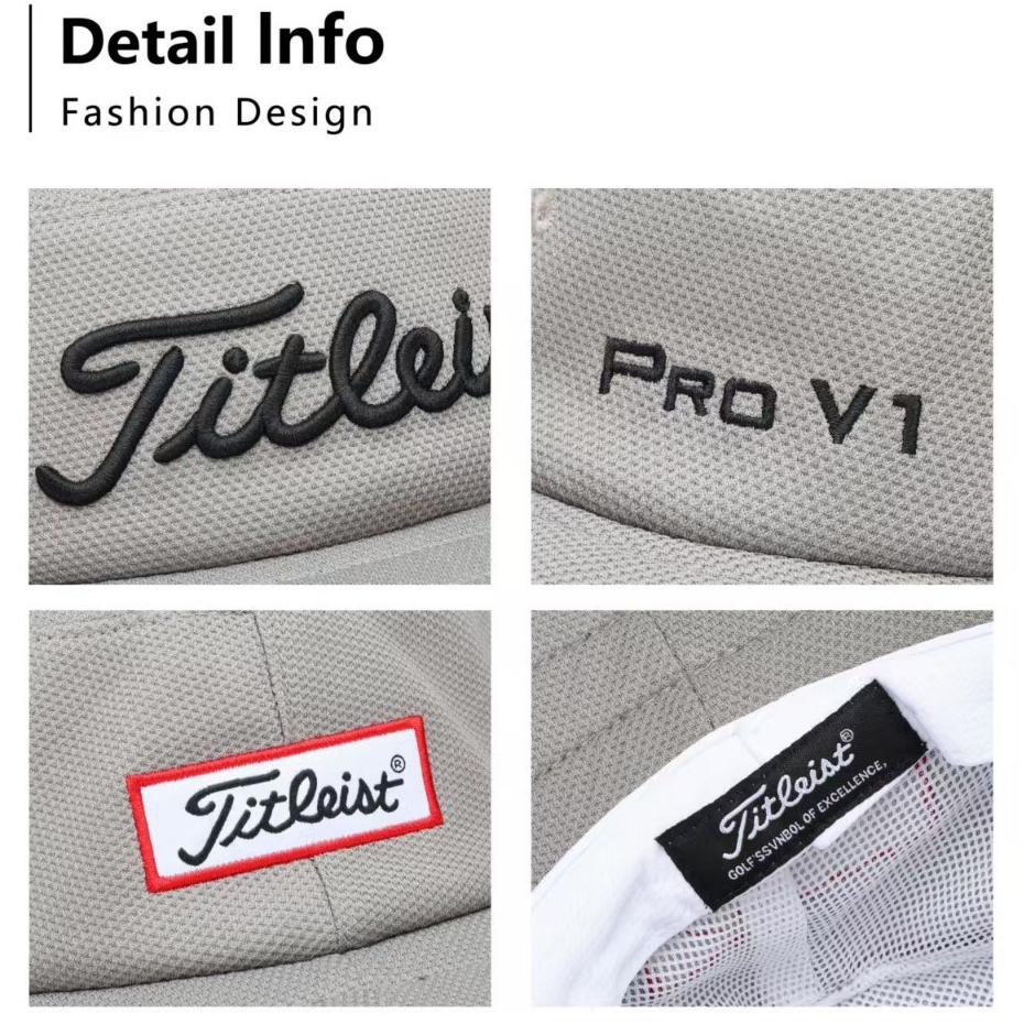 หมวกกอล์ฟ ปีกกว้าง Titleist ProV1 Golf hat Woven Fabric Fit Comfortably 22 inches Aussie model Soft ราคา ถูกที่สุด ดีลบีเคเค แกลเลอรีภาพที่ 6
