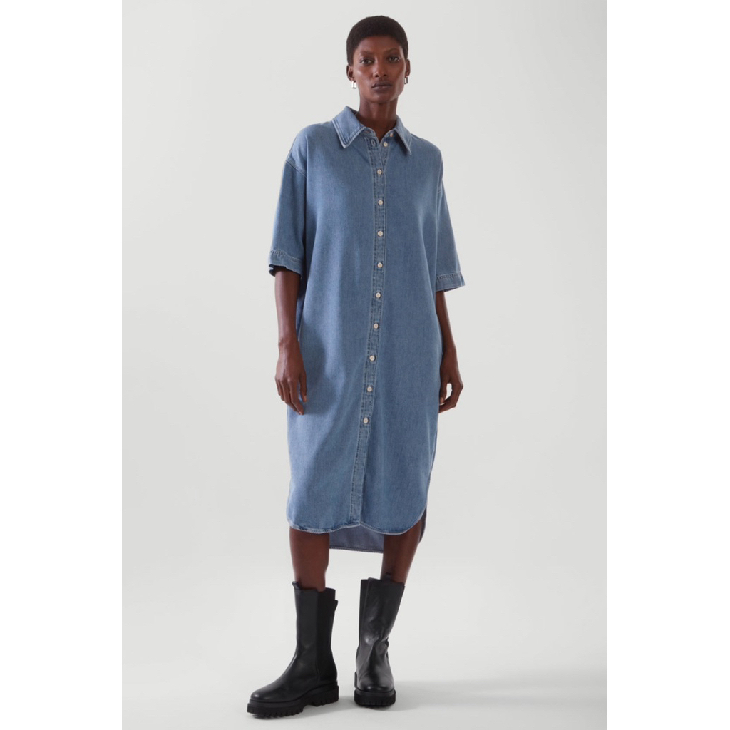 COS Denim Dress Shirt ส่งต่อชุดเดรส COS ของแท้