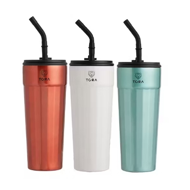 TORA แก้วน้ำสุญญากาศ พร้อมหลอด ALPS 700 mL รุ่น RK4116