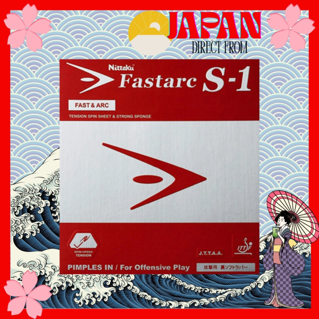 Nittaku Fastarc S-1 Table Tennis Rubber | Speed-Oriented Lightweight Offensive Rubber Sheet
