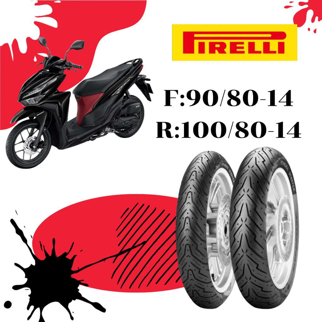 Pirelli Angel scooter สำหรับ Clickขนาดยาง F:90/80-14,R:100/80-14