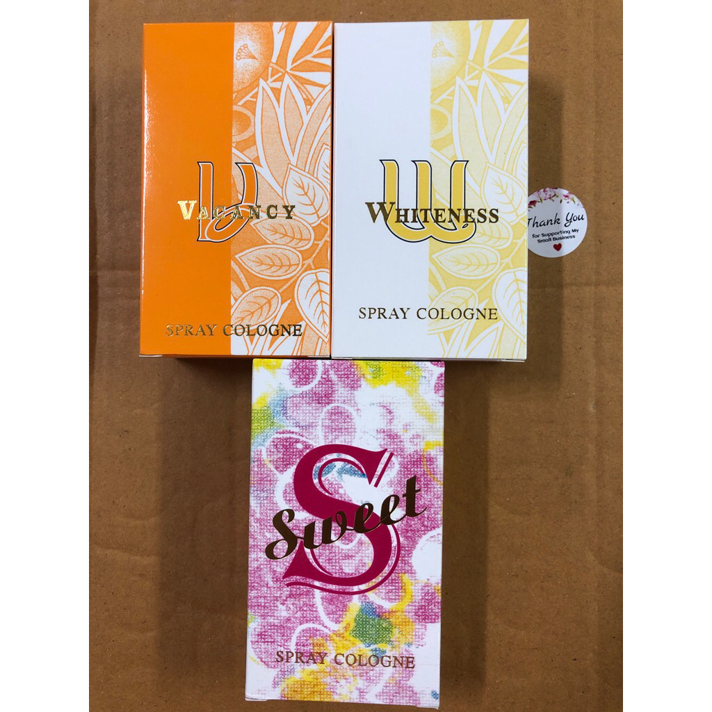 น้ำหอมอารอนขวดสเปรย์มี3สี ขาว S ส้ม หอมดึงดูดใจมีกลิ่นหอมให้ผู้ใช้มั่นใจใช้แล้วหอมสามารถเติมได้ตลอดทั้งวัน