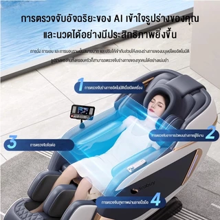 【ใหม่2026】Srabuy เก้าอี้นวดไฟฟ้ รางนวด L-Track ระบบ AIสั่งงานด้วยเสียง จอยสติ๊กควบคุมมือถือ N90 Pro Series