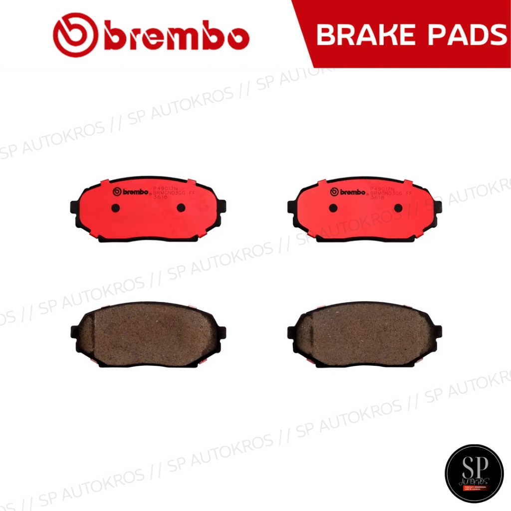 BREMBO ผ้าเบรกหน้า MAZDA MX-5 NA (1.6) ปี 90-94 / P49 017