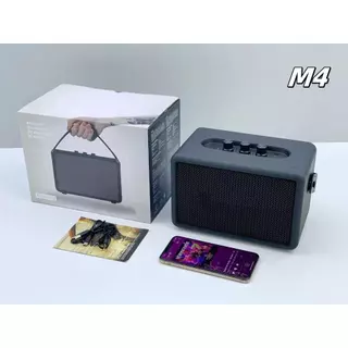ลำโพงบลูทูธไร้สาย รุ่น M4 เสียงดีมาก เบสแน่น เสียงนุ่ม ดีไซส์สวย ปรับเสียงเบส/แหลมได้