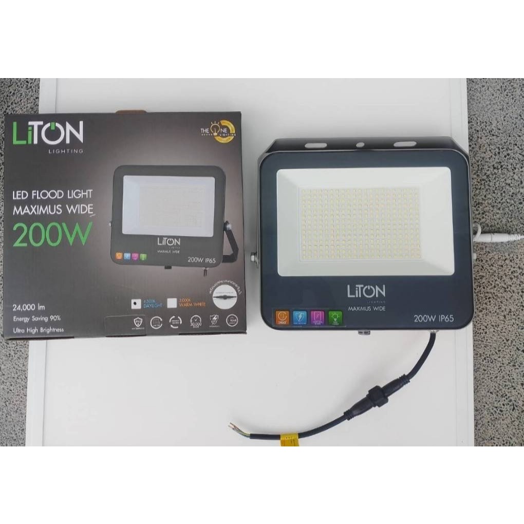 LITON สปอร์ตไลท์LED 200W LITON รุ่น MAXIMUS 200W IP65  แสง DAYLIGHT และ แสง WARMWHITE