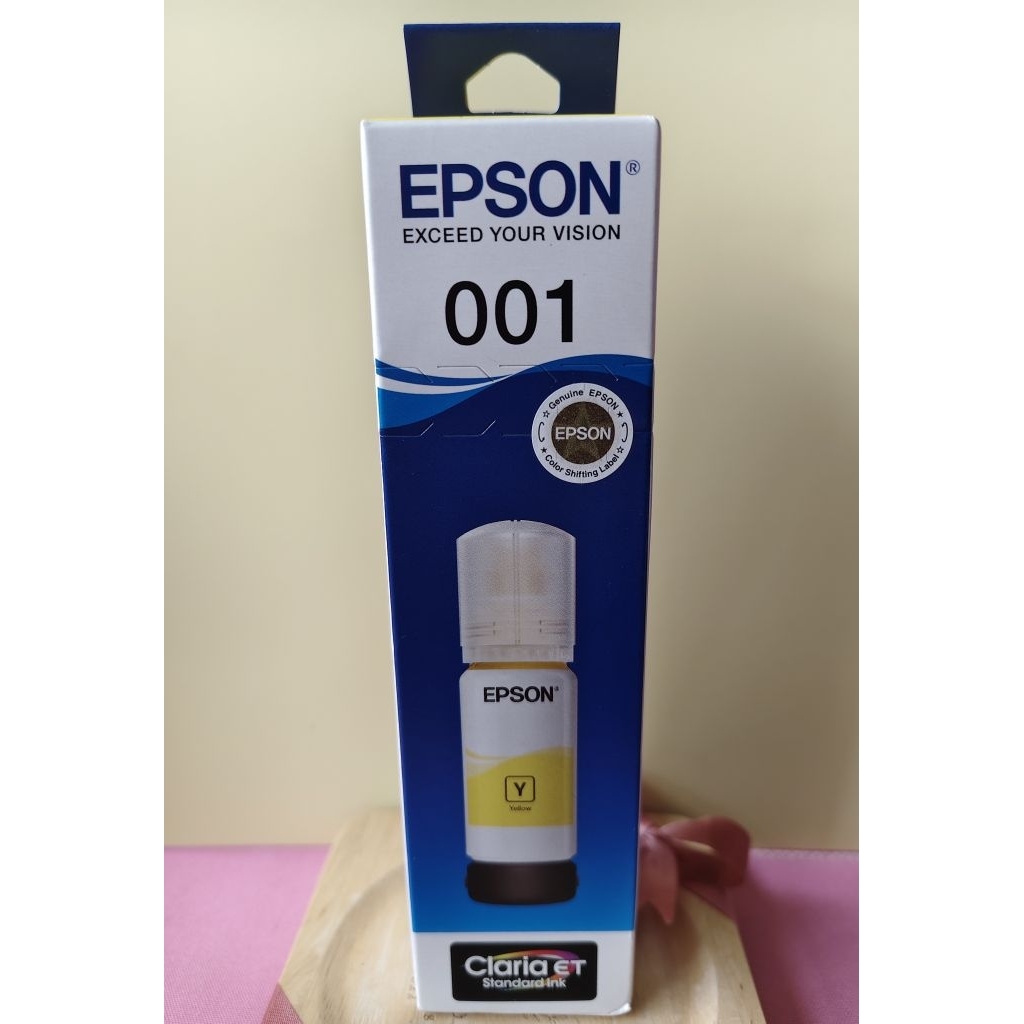 หมึกเติม EPSON 001 สีเหลือง (yellow) ของแท้