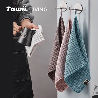 Tawii. ผ้าเช็ดโต๊ะ ผ้าเช็ดมือ 30*30CM ผ้าขี้ริ้ว ซับน้ำได้ดี ผ้าเช็ดครัว แห้งไว ผ้าเช็ดจาน