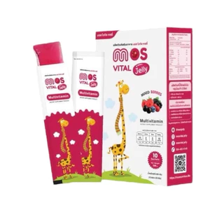 MOS Vital Jelly - มอส ไวทัล เจลลี่ เจลลี่วิตามินและแร่ธาตุรวม 1 กล่อง 10 ซอง