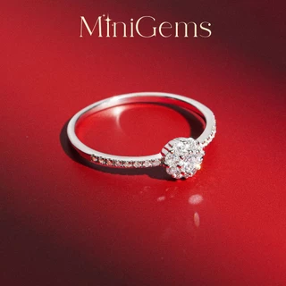 MiniGems แหวน เงินแท้ 92.5 เพชรสวิส(CZ) แหวนคู่ แหวนแต่งงาน แหวนผู้หญิง แหวนผู้ชาย 08913
