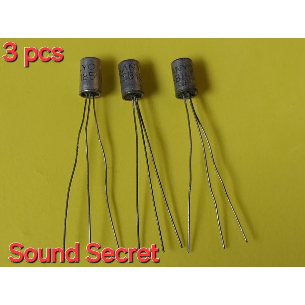 3pcs ทรานซิสเตอร์ Germanium เบอร์ 2SB185 Sanyo ของแท้เก่าเก็บไม่ผ่านการใช้งาน ทรานซิสเตอร์วินเทจ