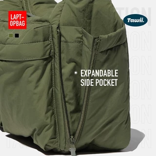 Tawii. กระเป๋าคอม กระเป๋า ขนาดใหญ่ กระเป๋าข้าง สะพายข้างไนล่อน Unisex Bag กันน้ำ กระเป๋าเท่ๆ