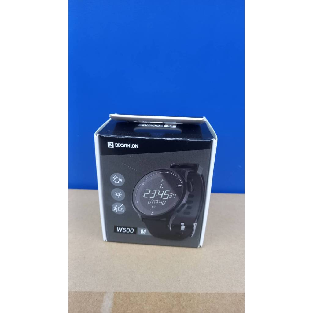 Kalenji W500 นาฬิกาจับเวลาวิ่ง กันน้ำ 50 เมตร สาย TPU และสแตนเลส