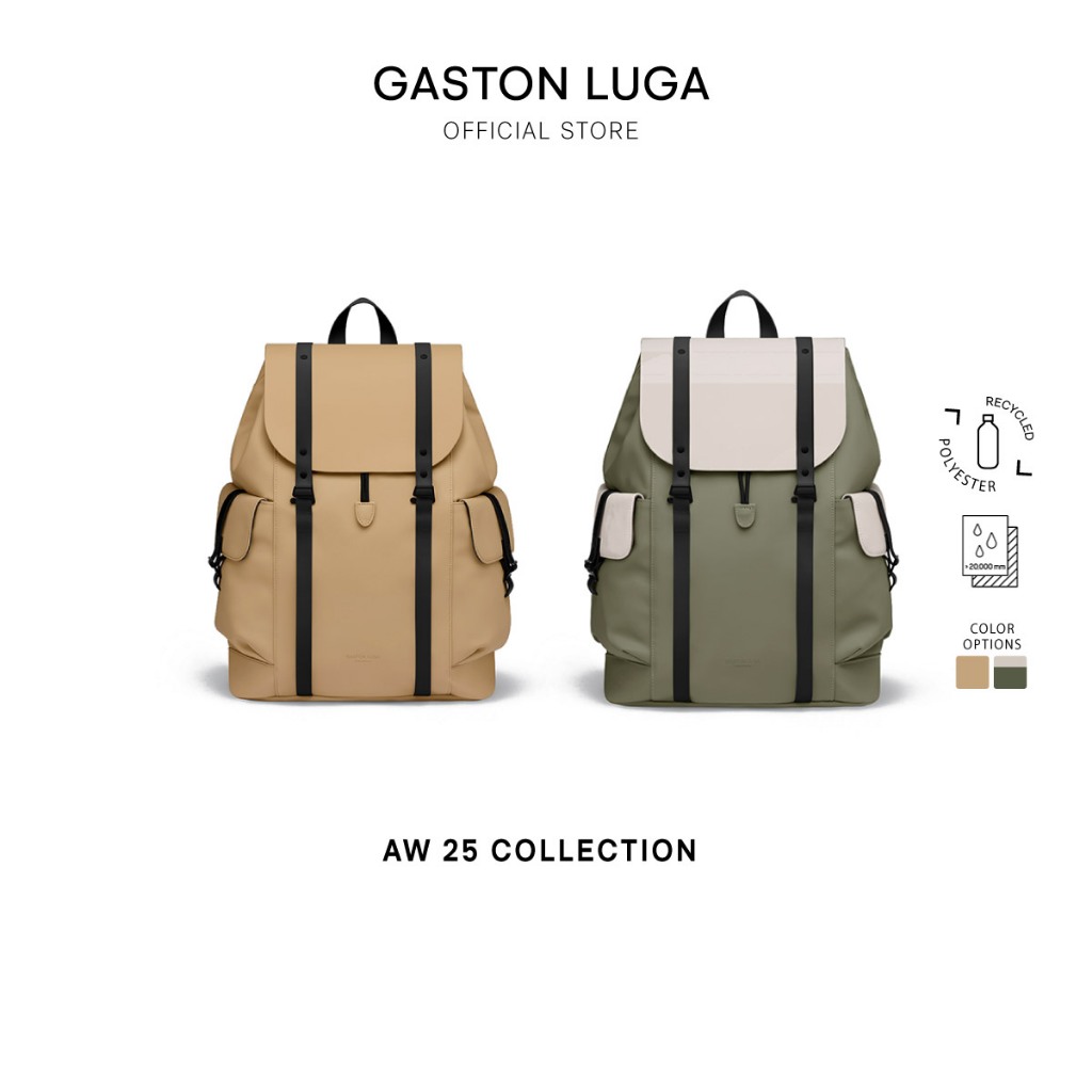 Gaston Luga รุ่น Splash Utility Backpack 16" กระเป๋าสะพายหลังใส่คอมพิวเตอร์ วัสดุกันน้ำได้