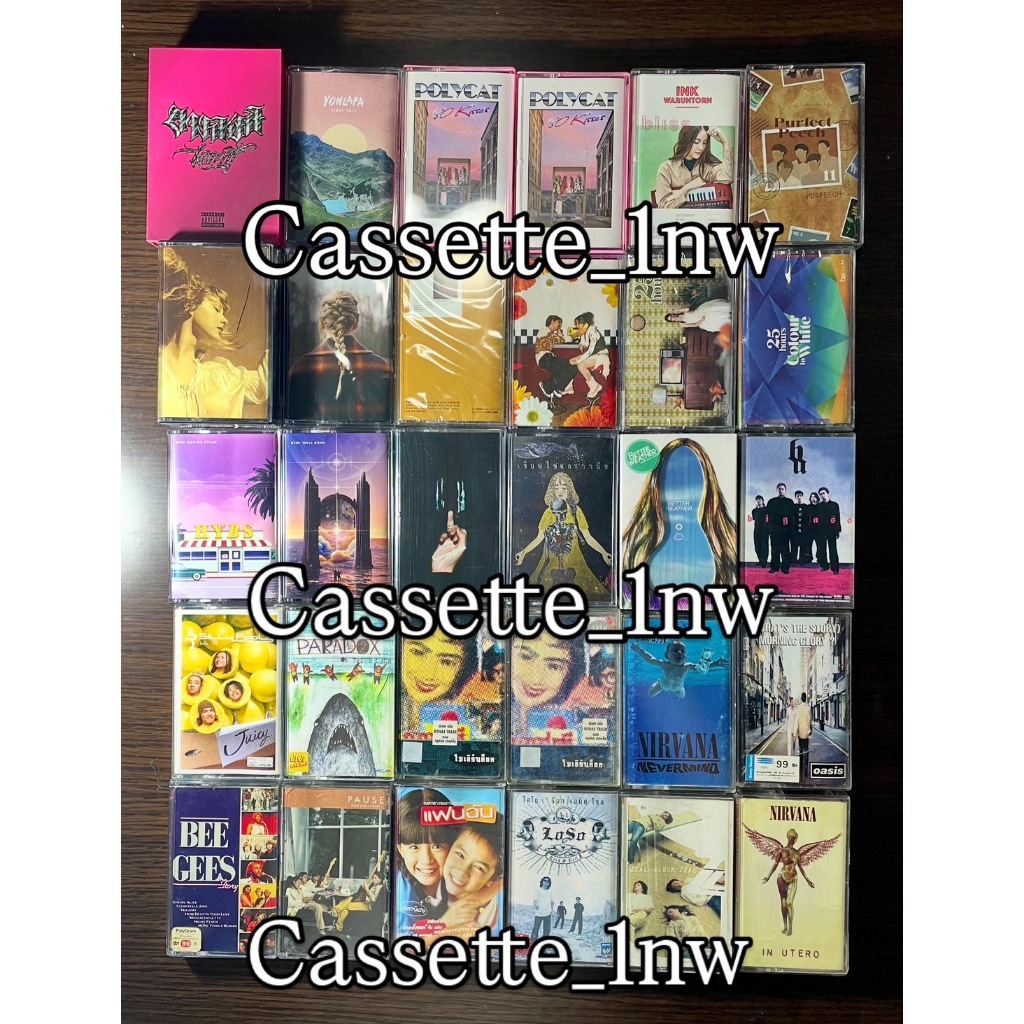 เทปเพลงไทย สากล เทปคาสเซ็ท cassette tape: Hybs, polycat, เรนิษรา, Ink Waruntorn, Paradox, Blackbeans