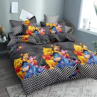 ชุดผ้าปูที่นอน+ผ้าห่ม เซ็ต 6 ชิ้น ขนาด 3.5-5-6 ฟุต เนื้อผ้า cotton พร้อมส่ง