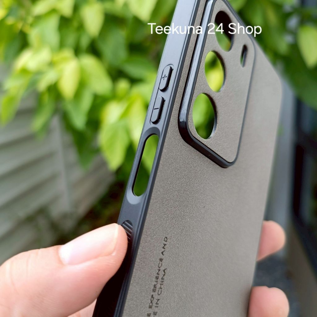 เคส สำหรับ Realme C71 แบบขอบซิลิโคน+ลายหนังกลับ C71 รูปที่ 4