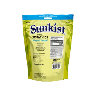 ซันคิสท์ พิสทาชิโออบ 454 ก. Sunkist Natural Toasted Pistachios 454 g.