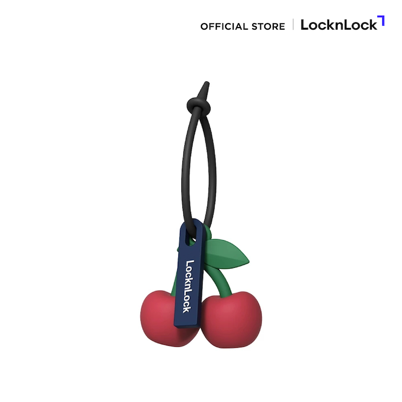 LocknLock อุปกรณ์ตกแต่งขวดน้ำ หรือ กระเป๋า รูป Cherry รุ่น TLL098PIK
